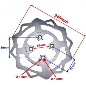 Féktárcsa hátsó Romet CRS50 / CRS125
