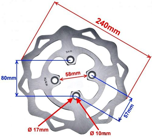 Féktárcsa hátsó Romet CRS50 / CRS125