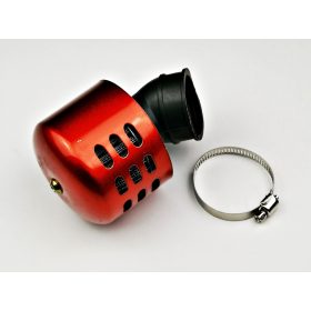 Levegőszűrő sport 35mm 45 fokos fém házas piros