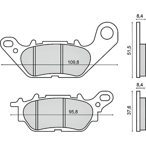 Fékbetét Yamaha T 135 CRYPTON RMS 3290