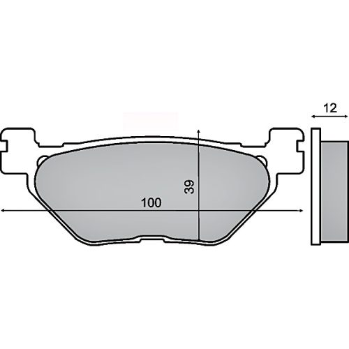 Fékbetét Yamaha T-Max 500ccm RMS 1410