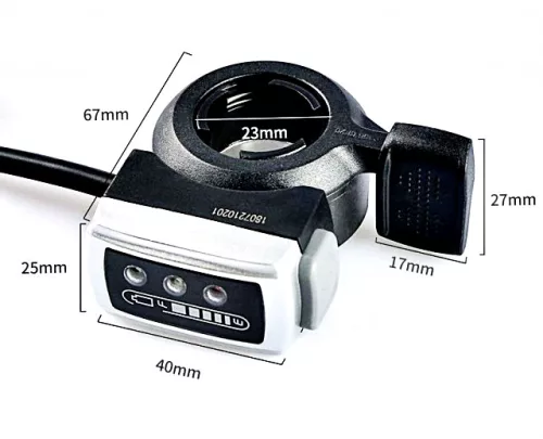 Gázkar (tolattyús)elektromos kerékpárhoz / elektromos robogóhoz tip V.