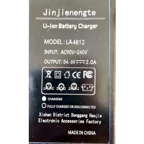 Töltő 54.6V 2.0A XLR  - elektromos kerékpár