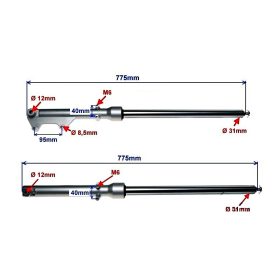Teleszkóp szett 31mm tip 2