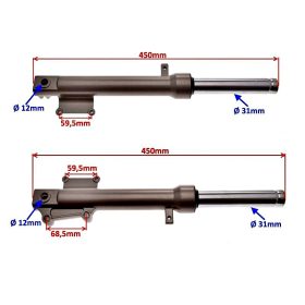 Teleszkóp szett első 31mm TIP 3