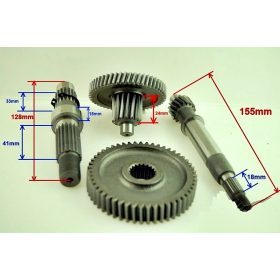 Végáttétel GY6 4 ütemű robogóhoz 16 fogas