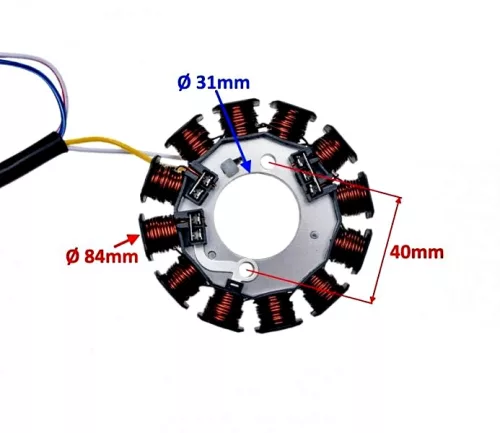 Gyújtás alaplap állórész AM6 / YAMAHA DT50 / PEUGEOT XR6-XR7 / XPOWER 2003-2012 / TZR50 2003-2012 / APRILIA RS / RIEJU MRT 2019<