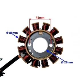 Gyújtás alaplap állórész 4T GY6 125ccm 152QMI-E4