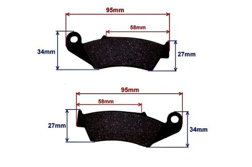 Fékbetét TGB Orion Apollo RX első
