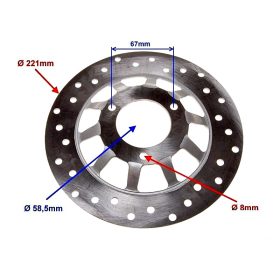 Féktárcsa első QT-4