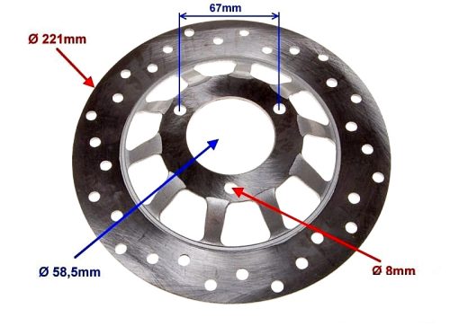 Féktárcsa első QT-4
