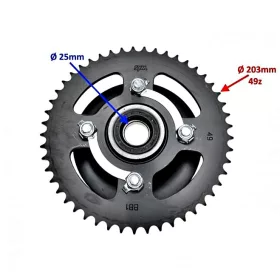Lánckerék hátsó 428 49 fogas Sym NTH 125ccm
