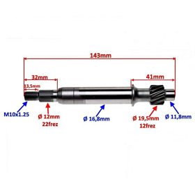 Hátsó tengely (végáttétel) 12 fogas TGB