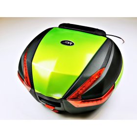 Doboz 47 literes zöld - karbon LED világítással