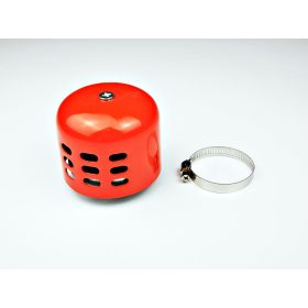 Levegőszűrő Sport 38mm fém házas PIROS