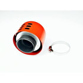 Levegőszűrő Sport 38mm fém házas PIROS