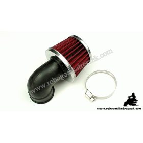 Levegőszűrő sport króm 39mm 90 fokos