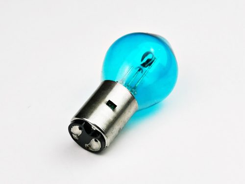 Izzó 12V 35/35W BA20D kék