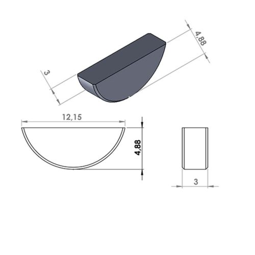 Főtengely ék 3mm x 5mm BOOSTER / STUNT / NITRO / TYPHOON / ZIP / STALKER / MBK 51