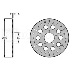 Féktárcsa Aprilia Scarabeo / Atlantic / Sport City