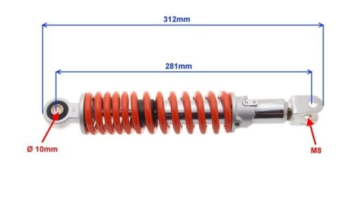 Teleszkóp hátsó Keeway Hurricane / Keeway Focus / F-act 312mm