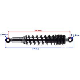 Teleszkóp szett hátsó ROMET CAFFE 345mm