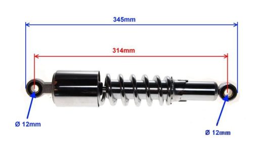 Teleszkóp hátsó NEKEN STREET 314mm