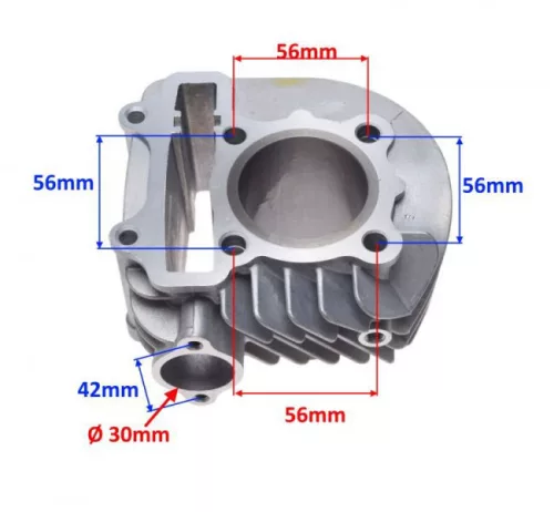Hengerszett 4T 125ccm 152QMI-E4 52.40mm 15-ös csapszeggel