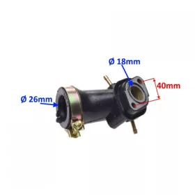   Szívócsonk PEUGEOT SPEEDFIGHT 3 4T / VIVACITY 3 4T / TWEET 50CC 4TPS / SYM SYMPHONY 50S 4TP / ORBIT 3 4T / FIDDLE 2