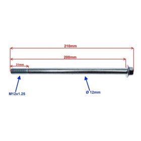 Tengely első 12x201mm