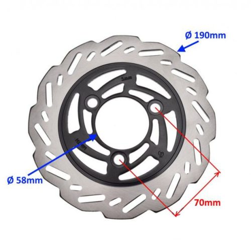 Féktárcsa első LONGJIA 50-125ccm