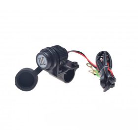 USB töltő aljzat robogóhoz 2db USB csatlakozóval TIP II.