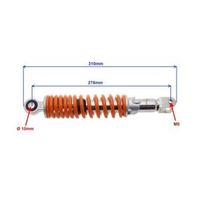 Teleszkóp hátsó Keeway Focus / Keeway F-act 278mm