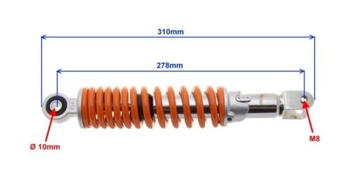 Teleszkóp hátsó Keeway Focus / Keeway F-act 278mm