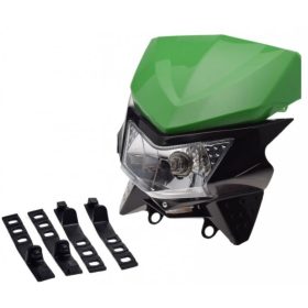 Lámpa első + idom zöld