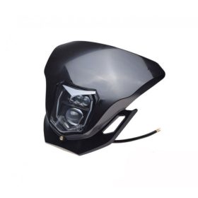 Lámpa első LED-es + idom fekete