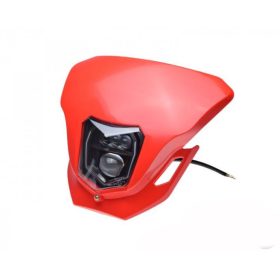 Lámpa első LED-es + idom piros