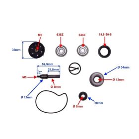 Vízpumpa felújító Gilera / Piaggio Beverly 250-300ccm