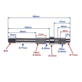 Hátsó tengely (végáttétel) 152QMI