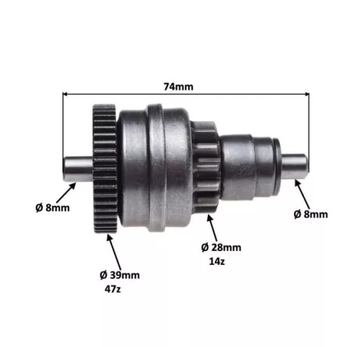 Bendix Piaggio Fly / Zip 4T 100ccm 14/47