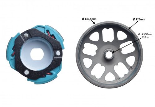 Kuplung pofa + kuplungharang GY6 125-150ccm RACING