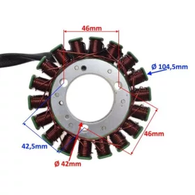 Gyújtás alaplap állórész YYAMAHA TMAX 500 2008-2011