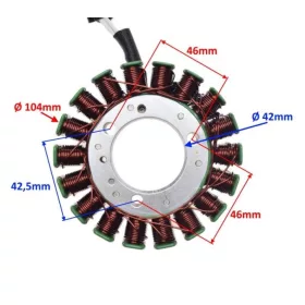 Gyújtás alaplap állórész YAMAHA TMAX 500 2004-2007