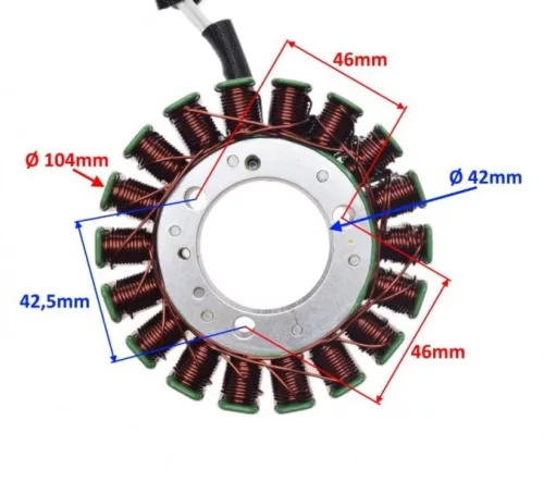 Gyújtás alaplap állórész YAMAHA TMAX 500 2004-2007