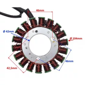 Gyújtás alaplap állórész YAMAHA TMAX 500 2001-2003