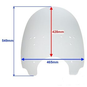 Szélvédő plexi sötét CHOPPER