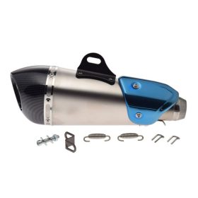 Kipufogó dob ezüst-karbon univerzális