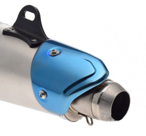 Kipufogó dob ezüst-karbon univerzális