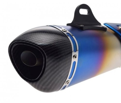 Kipufogó dob kék-karbon univerzális