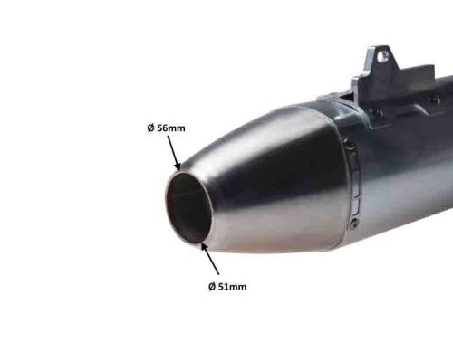 Kipufogó dob ezüst univerzális tip II.